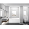 image:imageAqua Eden VTAM5432L22D 54Inch AntiSkid Acrylic 3Wall Alcove Tub with Left Hand Drain Glossy White