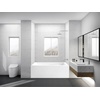 image:imageAqua Eden VTAM5432R22D 54Inch AntiSkid Acrylic 3Wall Alcove Tub with Right Hand Drain Glossy White