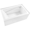 image:imageAqua Eden VTAM5432R22D 54Inch AntiSkid Acrylic 3Wall Alcove Tub with Right Hand Drain Glossy White