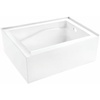 image:imageAqua Eden VTAM5432R22D 54Inch AntiSkid Acrylic 3Wall Alcove Tub with Right Hand Drain Glossy White