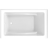 image:imageAqua Eden VTAM5436L22T 54Inch Acrylic 3Wall Alcove Tub with Left Hand Drain Glossy White