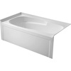 image:imageAqua Eden VTAM6031R21A 60Inch AntiSkid Acrylic 3Wall Alcove Tub with Right Hand Drain Hole WhiteWhite