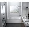 image:imageAqua Eden VTAM6031R21A 60Inch AntiSkid Acrylic 3Wall Alcove Tub with Right Hand Drain Hole WhiteWhite