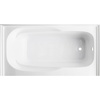 image:imageAqua Eden VTAM6031R21A 60Inch AntiSkid Acrylic 3Wall Alcove Tub with Right Hand Drain Hole WhiteWhite
