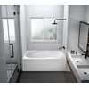 image:imageAqua Eden VTAM6031R21B 60Inch AntiSkid Acrylic 3Wall Alcove Tub with Right Hand Drain Hole White