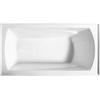 image:imageAqua Eden VTAM6032L21 60Inch Acrylic 3Wall Alcove Tub with Left Hand Drain Hole White