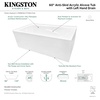 image:imageAqua Eden VTAM6032L21TS 60Inch Acrylic 2Wall Corner Alcove Tub with Left Hand Drain White