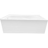 image:imageAqua Eden VTAM6032L21TS 60Inch Acrylic 2Wall Corner Alcove Tub with Left Hand Drain White