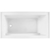 image:imageAqua Eden VTAM6032L22D 60Inch AntiSkid Acrylic 3Wall Alcove Tub with Left Hand Drain Hole WhiteWhite