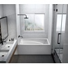 image:imageAqua Eden VTAM6032L22D 60Inch AntiSkid Acrylic 3Wall Alcove Tub with Left Hand Drain Hole WhiteWhite