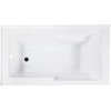 image:imageAqua Eden VTAM6032L22S 60Inch Acrylic 2Wall Corner Alcove Tub with Corner Apron Left Hand Drain Hole White