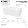 image:imageAqua Eden VTAM6032L22S 60Inch Acrylic 2Wall Corner Alcove Tub with Corner Apron Left Hand Drain Hole White