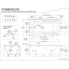 image:imageAqua Eden VTAM6032L22S 60Inch Acrylic 2Wall Corner Alcove Tub with Corner Apron Left Hand Drain Hole White