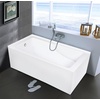 image:imageAqua Eden VTAM6032L22S 60Inch Acrylic 2Wall Corner Alcove Tub with Corner Apron Left Hand Drain Hole White