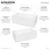 image:imageAqua Eden VTAM6032L22S 60Inch Acrylic 2Wall Corner Alcove Tub with Corner Apron Left Hand Drain Hole White