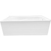 image:imageAqua Eden VTAM6032R21TS 60Inch Acrylic 2Wall Corner Alcove Tub with Right Hand Drain WhiteWhite