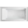 image:imageAqua Eden VTAM6032R22D 60Inch AntiSkid Acrylic 3Wall Alcove Tub with Right Hand Drain Hole WhiteWhite
