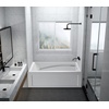 image:imageAqua Eden VTAM6032R22D 60Inch AntiSkid Acrylic 3Wall Alcove Tub with Right Hand Drain Hole WhiteWhite