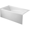 image:imageAqua Eden VTAM6032R22D 60Inch AntiSkid Acrylic 3Wall Alcove Tub with Right Hand Drain Hole WhiteWhite