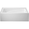 image:imageAqua Eden VTAM6032R22D 60Inch AntiSkid Acrylic 3Wall Alcove Tub with Right Hand Drain Hole WhiteWhite