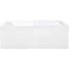 image:imageAqua Eden VTAM6032R22S 60Inch Acrylic 2Wall Corner Alcove Tub with Corner Apron Right Hand Drain Hole White