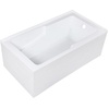 image:imageAqua Eden VTAM6032R22S 60Inch Acrylic 2Wall Corner Alcove Tub with Corner Apron Right Hand Drain Hole White