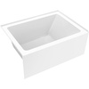 image:imageAqua Eden VTAP4836L22 48Inch Acrylic 3Wall Alcove Tub with Left Hand Drain Glossy White