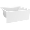 image:imageAqua Eden VTAP4836L22 48Inch Acrylic 3Wall Alcove Tub with Left Hand Drain Glossy White