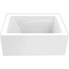image:imageAqua Eden VTAP4836R22 48Inch Acrylic 3Wall Alcove Tub with Right Hand Drain Glossy WhiteGlossy White