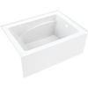 image:imageAqua Eden VTAP4836R22 48Inch Acrylic 3Wall Alcove Tub with Right Hand Drain Glossy WhiteGlossy White