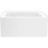 image:imageAqua Eden VTAP4836R22 48Inch Acrylic 3Wall Alcove Tub with Right Hand Drain Glossy WhiteGlossy White