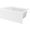 image:imageAqua Eden VTAP4836R22 48Inch Acrylic 3Wall Alcove Tub with Right Hand Drain Glossy WhiteGlossy White