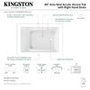 image:imageAqua Eden VTAP4836R22 48Inch Acrylic 3Wall Alcove Tub with Right Hand Drain Glossy WhiteGlossy White