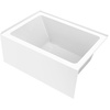 image:imageAqua Eden VTAP4836R22 48Inch Acrylic 3Wall Alcove Tub with Right Hand Drain Glossy WhiteGlossy White