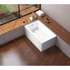 image:imageAqua Eden VTAP5430L22TS 54Inch Acrylic 2Wall Corner Alcove Tub with Left Hand Drain White