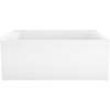 image:imageAqua Eden VTAP5430L22TS 54Inch Acrylic 2Wall Corner Alcove Tub with Left Hand Drain White