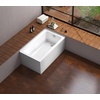 image:imageAqua Eden VTAP5430R22TS 54Inch Acrylic 2Wall Corner Alcove Tub with Right Hand Drain White