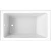 image:imageAqua Eden VTAP5436L22 54Inch Acrylic 3Wall Alcove Tub with Left Hand Drain Glossy White