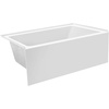 image:imageAqua Eden VTAP5436L22 54Inch Acrylic 3Wall Alcove Tub with Left Hand Drain Glossy White