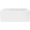 image:imageAqua Eden VTAP5436R22 54Inch Acrylic 3Wall Alcove Tub with Right Hand Drain Glossy White