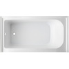 image:imageAqua Eden VTAP6031L21C 60Inch AntiSkid Acrylic 3Wall Alcove Tub with Left Hand Drain Hole WhiteWhite
