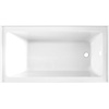 image:imageAqua Eden VTAP603222R 60Inch Acrylic 3Wall Alcove Tub with Right Hand Drain Hole WhiteGlossy White