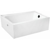image:imageAqua Eden VTAP603222R 60Inch Acrylic 3Wall Alcove Tub with Right Hand Drain Hole WhiteGlossy White