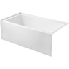 image:imageAqua Eden VTAP603222R 60Inch Acrylic 3Wall Alcove Tub with Right Hand Drain Hole WhiteGlossy White