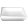 image:imageAqua Eden VTAP603222R 60Inch Acrylic 3Wall Alcove Tub with Right Hand Drain Hole WhiteWhite