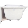 image:imageAqua Eden VTAP603222R 60Inch Acrylic 3Wall Alcove Tub with Right Hand Drain Hole WhiteWhite
