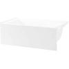 image:imageAqua Eden VTAP603222R 60Inch Acrylic 3Wall Alcove Tub with Right Hand Drain Hole WhiteWhite