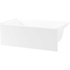 image:imageAqua Eden VTAP603222R 60Inch Acrylic 3Wall Alcove Tub with Right Hand Drain Hole WhiteWhite
