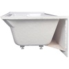 image:imageAqua Eden VTAP603222R 60Inch Acrylic 3Wall Alcove Tub with Right Hand Drain Hole WhiteWhite