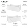 image:imageAqua Eden VTAP6032L21TS 60Inch Acrylic 2Wall Corner Alcove Tub with Left Hand Drain WhiteWhite